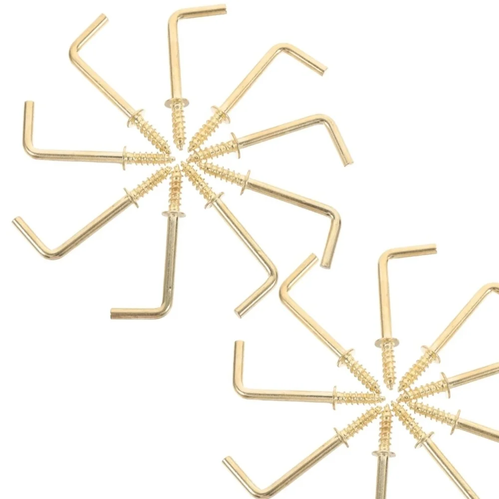 HANG PICTURES IN SECONDS ✨ 100 Gold Screw Hooks | DIY Glow-Up Kit 💅